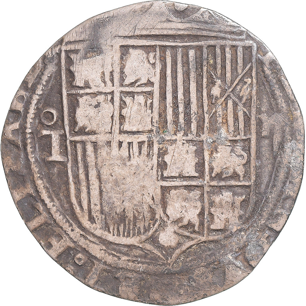 Moneta, Spagna, Ferdinand & Isabella, 2 Reales, ND (1520-1566), Toledo, MB+