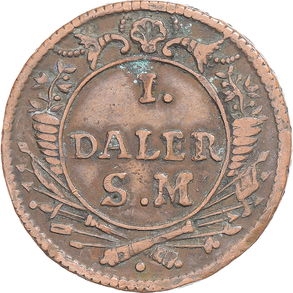 Coin, Sweden, Carl XII, Daler S.m., 1718, Stockholm, VF(30-35), Copper, KM:PM39