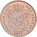 Coin, Belgium, Leopold II, 2 Centimes, 1909, Brussels, AU(50-53), Copper