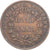 Münze, INDIA-BRITISH, Guillaume IV, 1/2 Anna, 1835, Bombay, S+, Kupfer