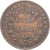 Coin, INDIA-BRITISH, Guillaume IV, 1/2 Anna, 1835, Bombay, VF(30-35), Copper