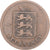 Moeda, Guernesey, 4 Doubles, 1874, Heaton, Birmingham, VF(30-35), Bronze, KM:5