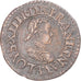 Moeda, França, Louis XIII, Denier Tournois, 1620, Paris, AU(50-53), Cobre