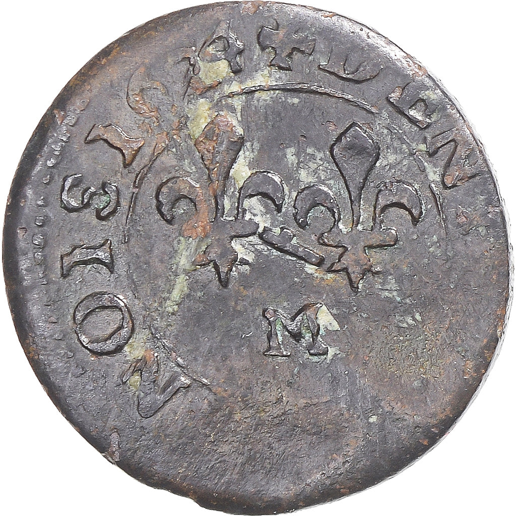 Moneta, Księstwo Dombes, Marie de Montpensier, Denier Tournois, 1624, Trévoux