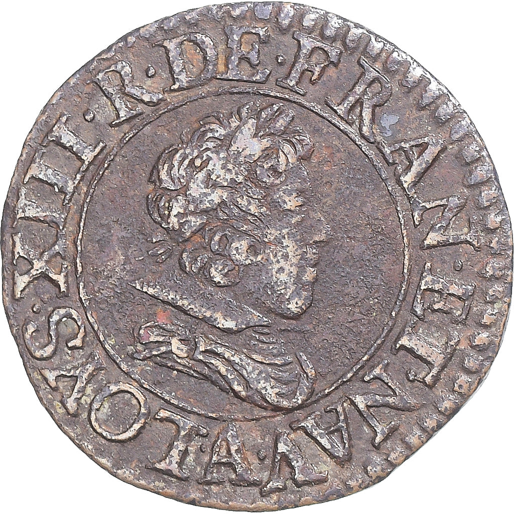 Munten, Frankrijk, Louis XIII, Denier Tournois, 1626, Paris, ZF, Koper, CGKL:404