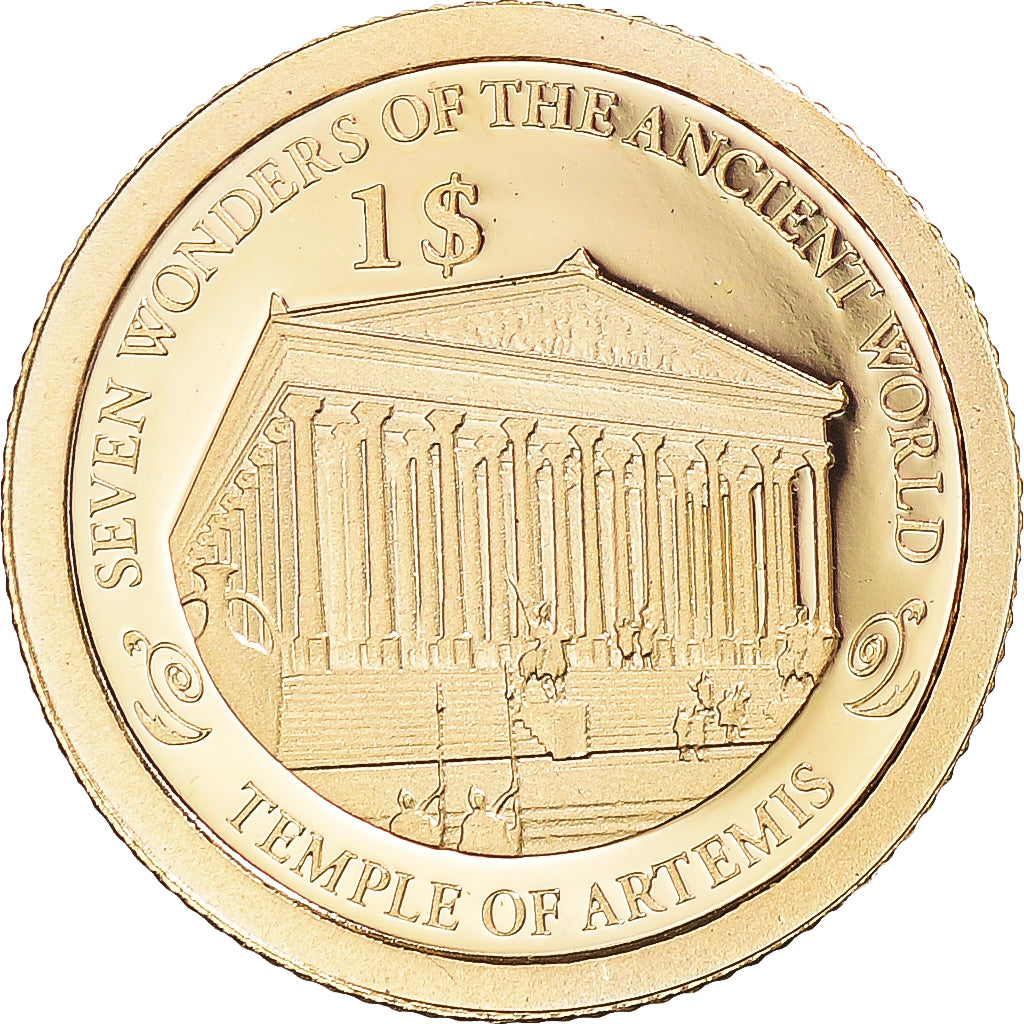 Coin, Solomon Islands, Elizabeth II, Le temple d'Artémis, Dollar, 2013