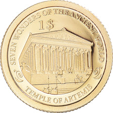 Coin, Solomon Islands, Elizabeth II, Le temple d'Artémis, Dollar, 2013