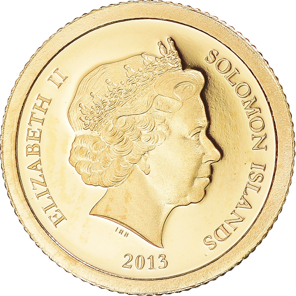 Coin, Solomon Islands, Elizabeth II, Le phare d'Alexandrie, Dollar, 2013
