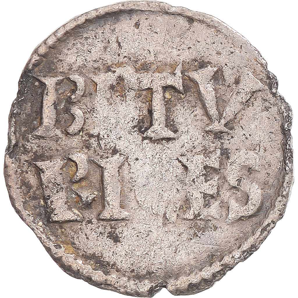 Coin, France, Charles le Chauve, Denarius, 843-877, Bourges, EF(40-45), Silver