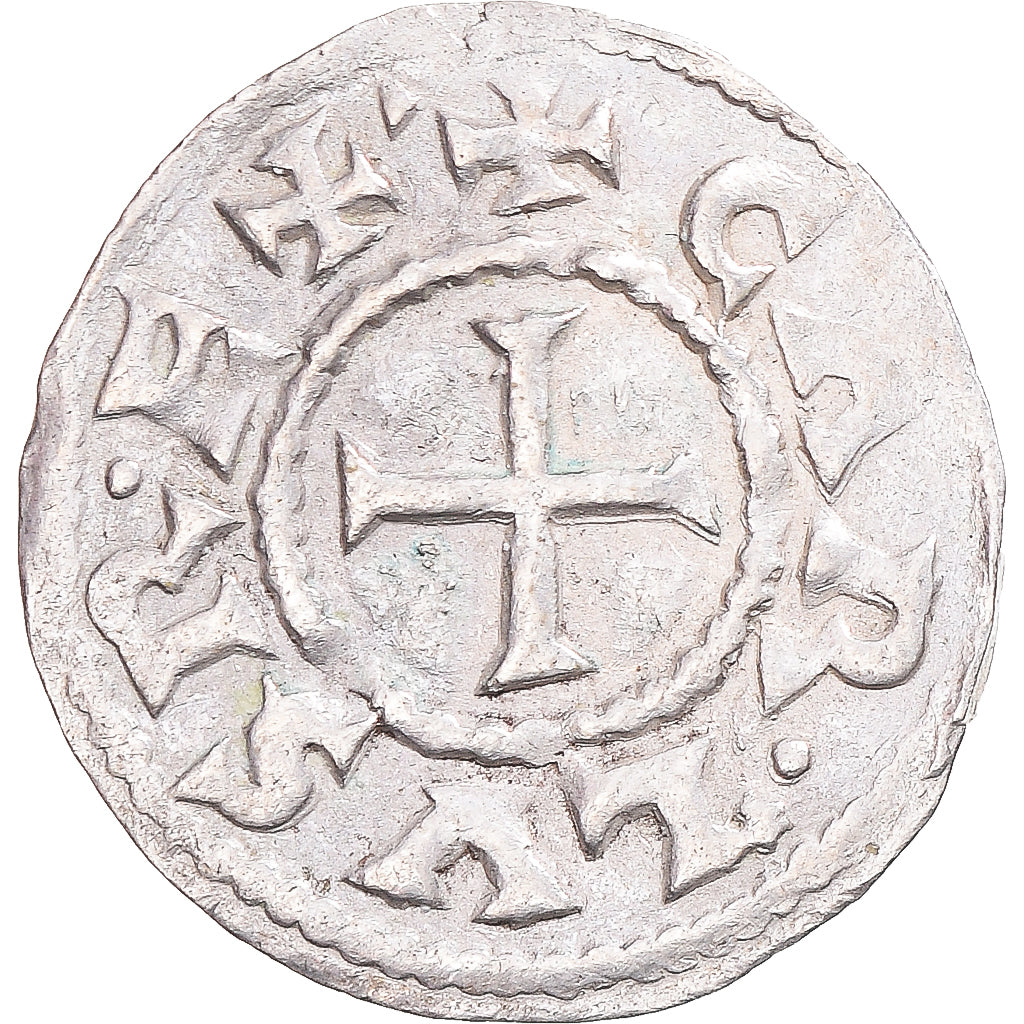 Coin, France, Charles le Chauve, Denier, 843-877, Paris, AU(50-53), Silver