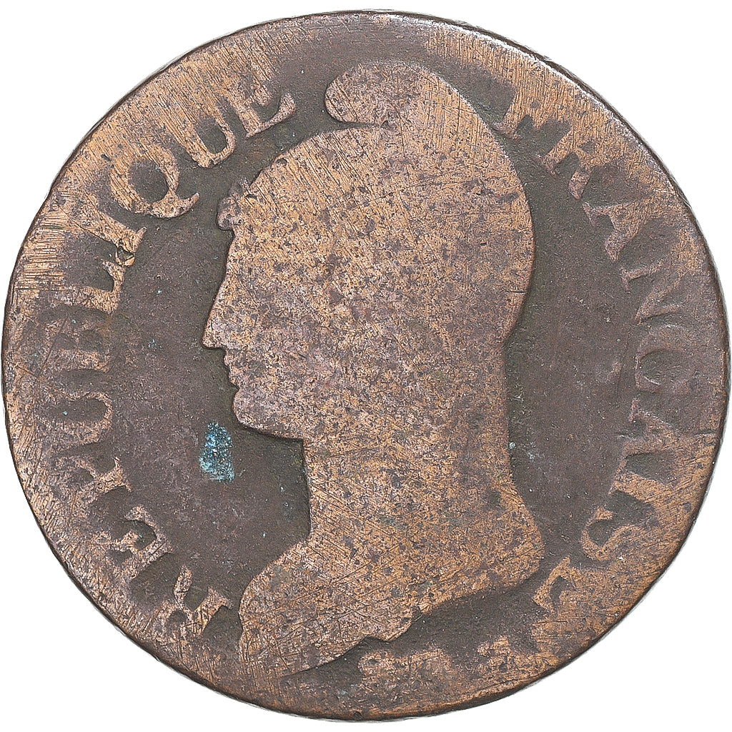 Moneta, Francja, Dupré, 5 Centimes, AN 8/5, Lille, VF(20-25), Miedź