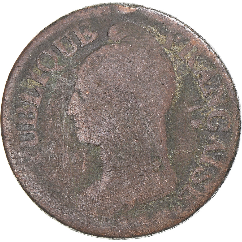 Moneta, Francja, Dupré, 5 Centimes, AN 5, Orléans, F(12-15), Miedź