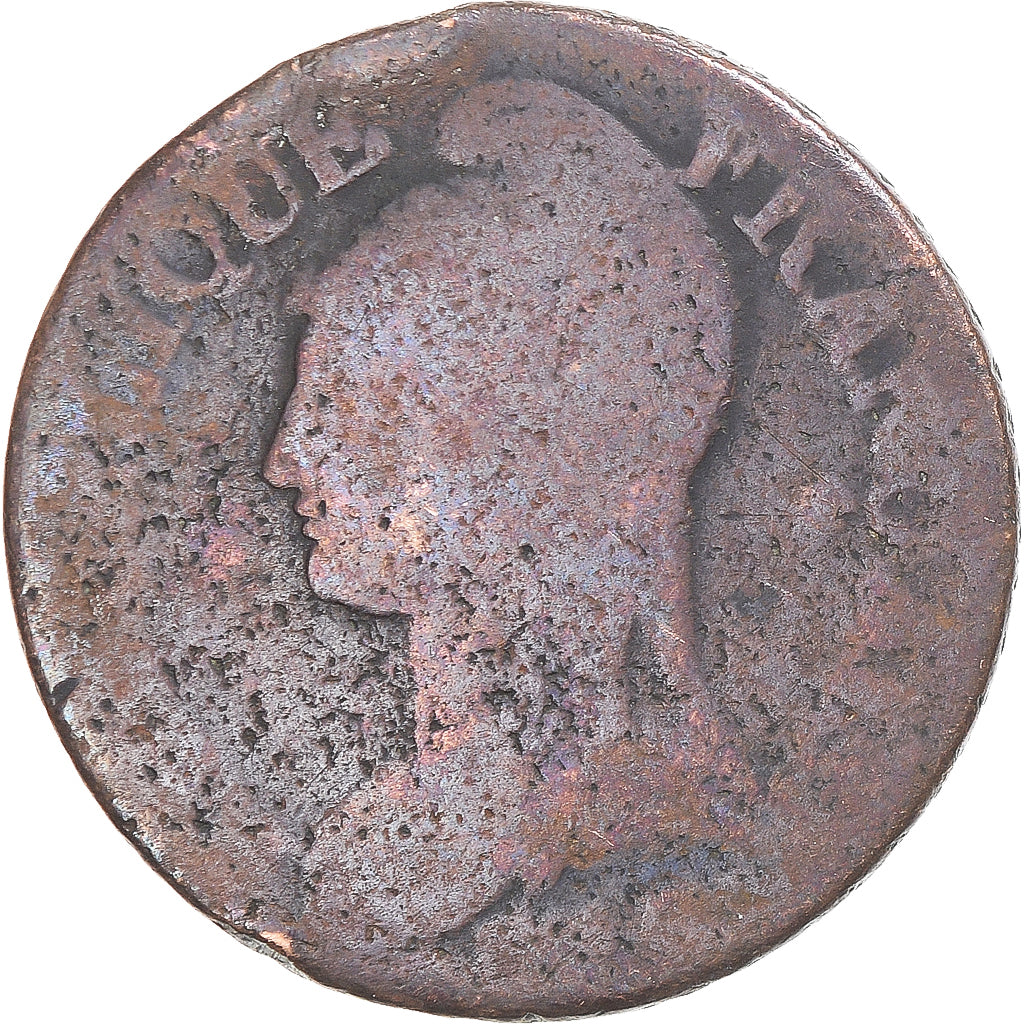 Moneta, Francia, Dupré, 5 Centimes, AN 7/5, Strasbourg, MB, Rame, Gadoury:126