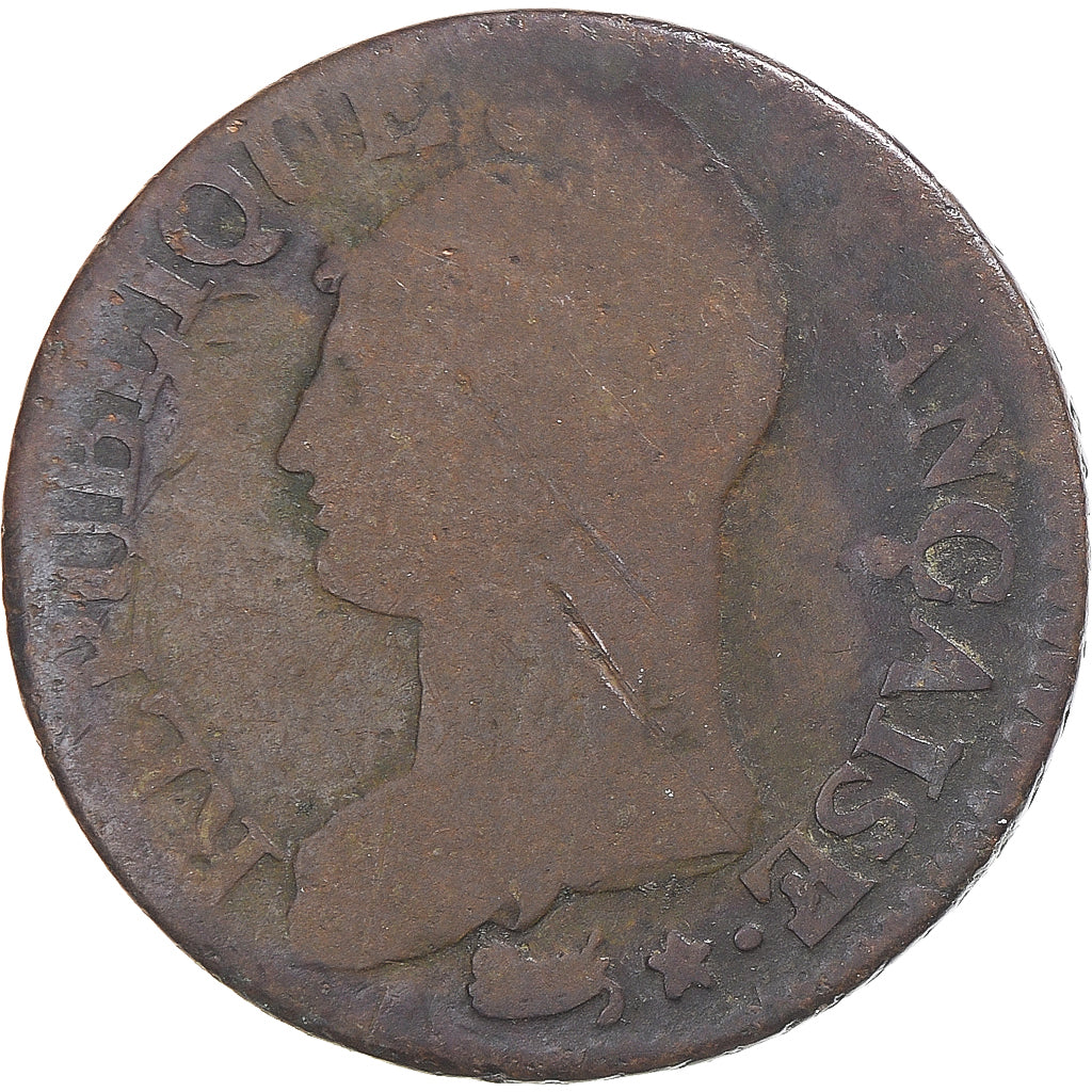 Coin, France, Dupré, 5 Centimes, An 6/5, Strasbourg, VF(20-25), Copper