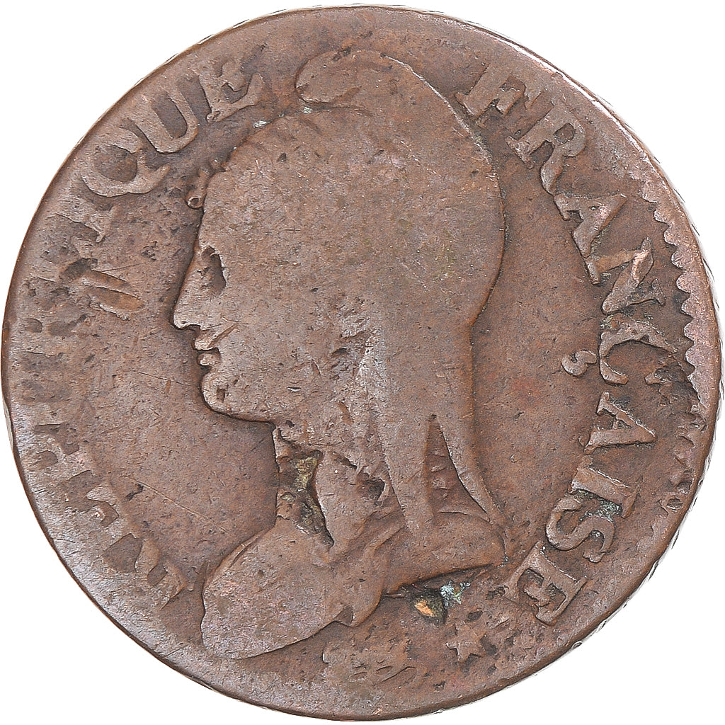 Münze, Frankreich, Dupré, 5 Centimes, An 8/6, Strasbourg, S, Kupfer