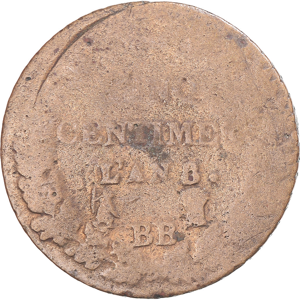 Coin, France, Dupré, 5 Centimes, AN 8/6 ?, Strasbourg, VF(20-25), Copper