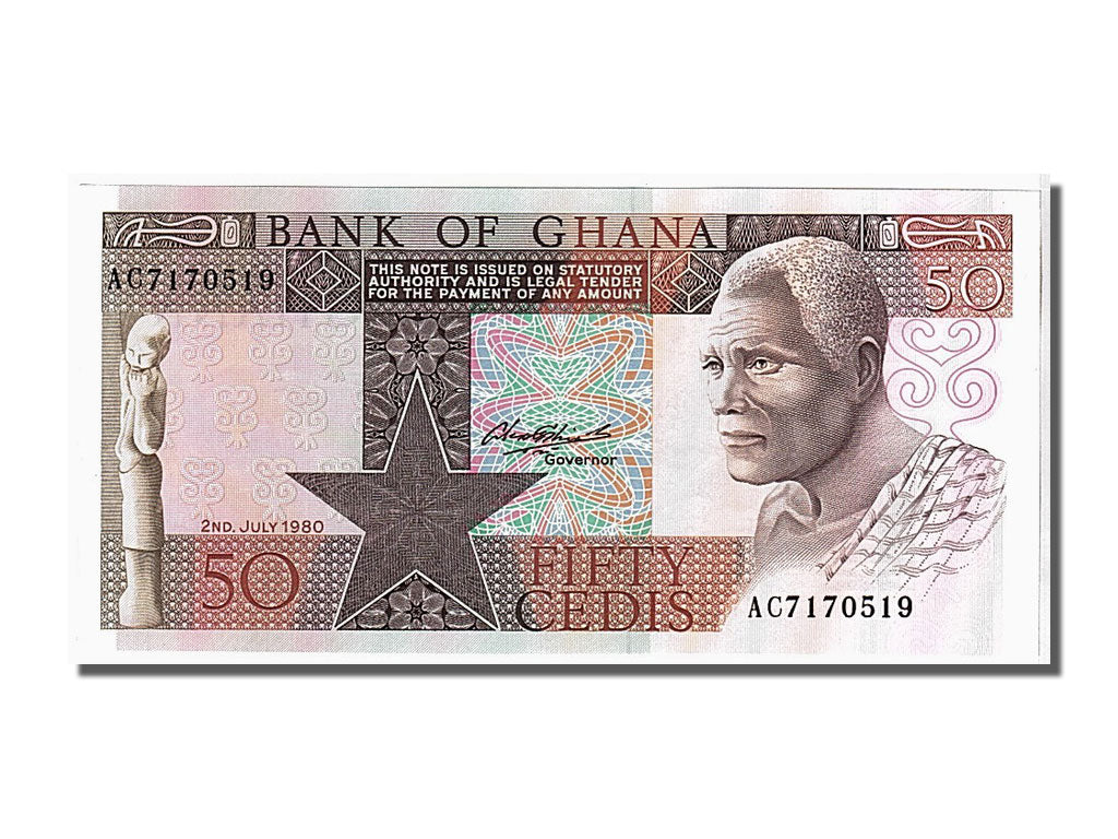 Billete, 50 Cedis, 1980, Ghana, KM:22b, UNC