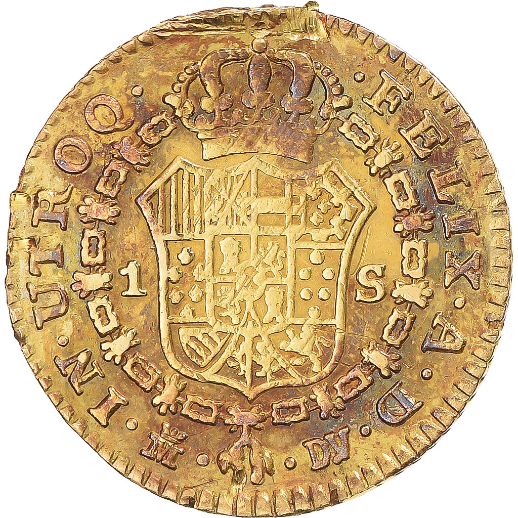 Coin, Spain, Charles III, Escudo, 1785, Madrid, VF(30-35), Gold, KM:416.1