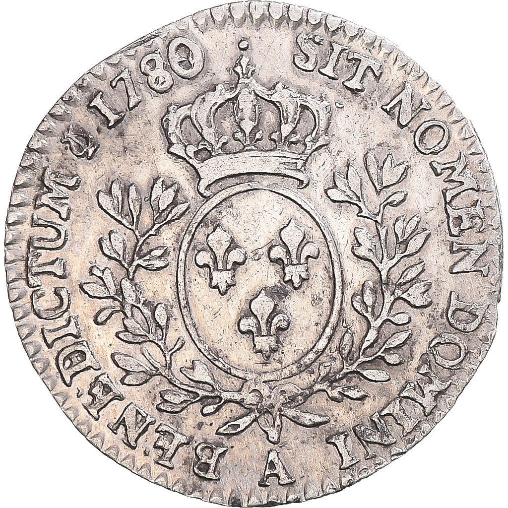 Monnaie, France, Louis XVI, 1/10 Ecu, 1780, Paris, 2nd semestre, TTB+, Argent