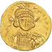 Coin, Constantine IV with Heraclius and Tiberius, Solidus, 668-685