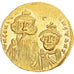 Munten, Constans II and Constantine IV, Solidus, 641-668, Constantinople, PR