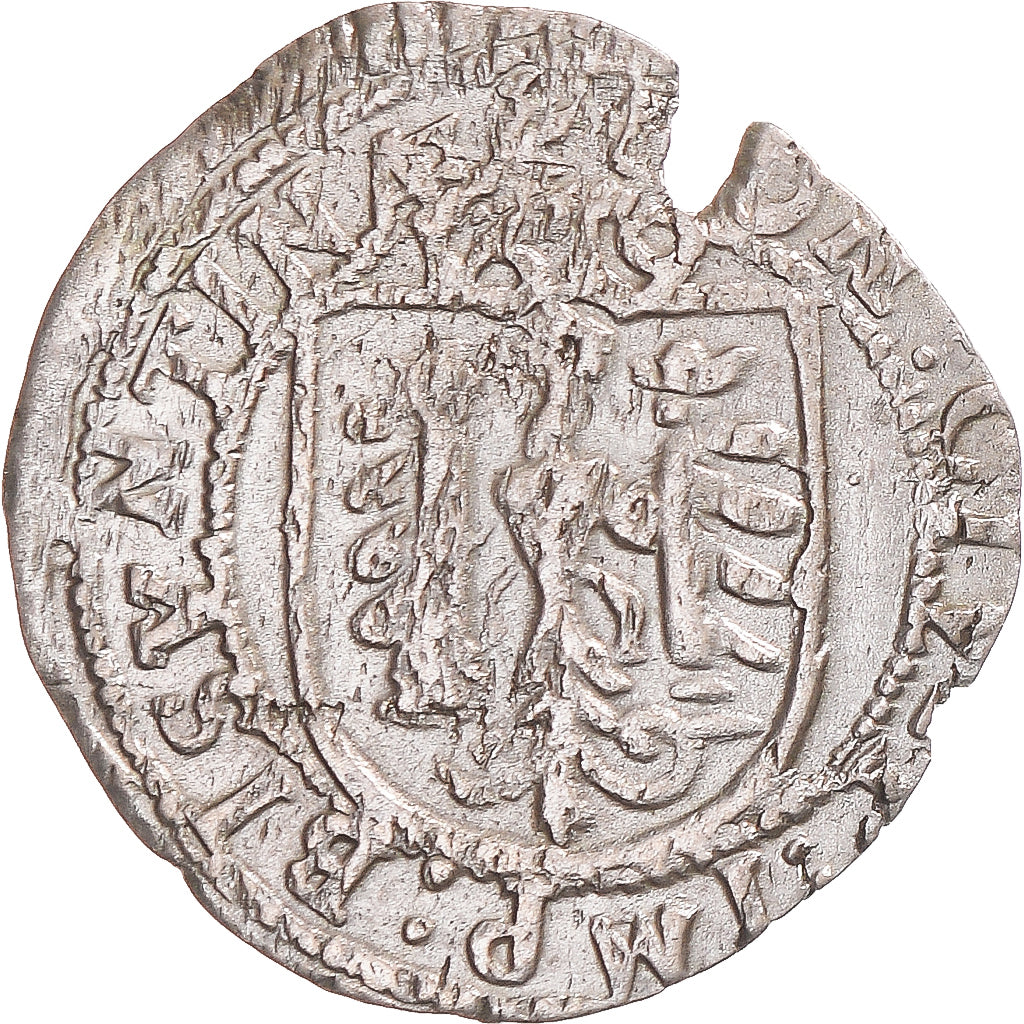 Coin, France, Charles Quint, Carolus, 1619, Besançon, EF(40-45), Billon