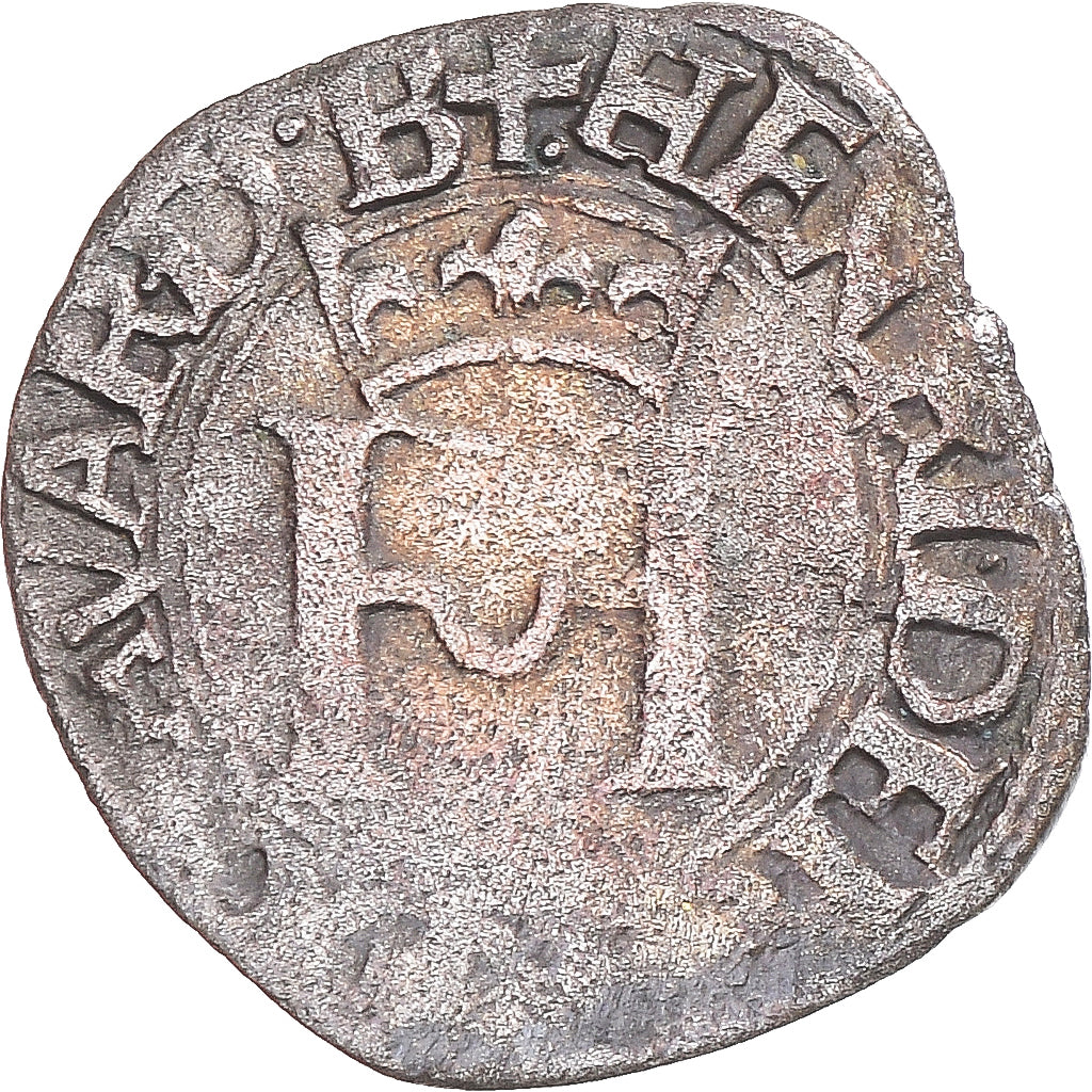 Moneta, Francja, Henri d'Albret, Liard, après 1541, EF(40-45), Bilon
