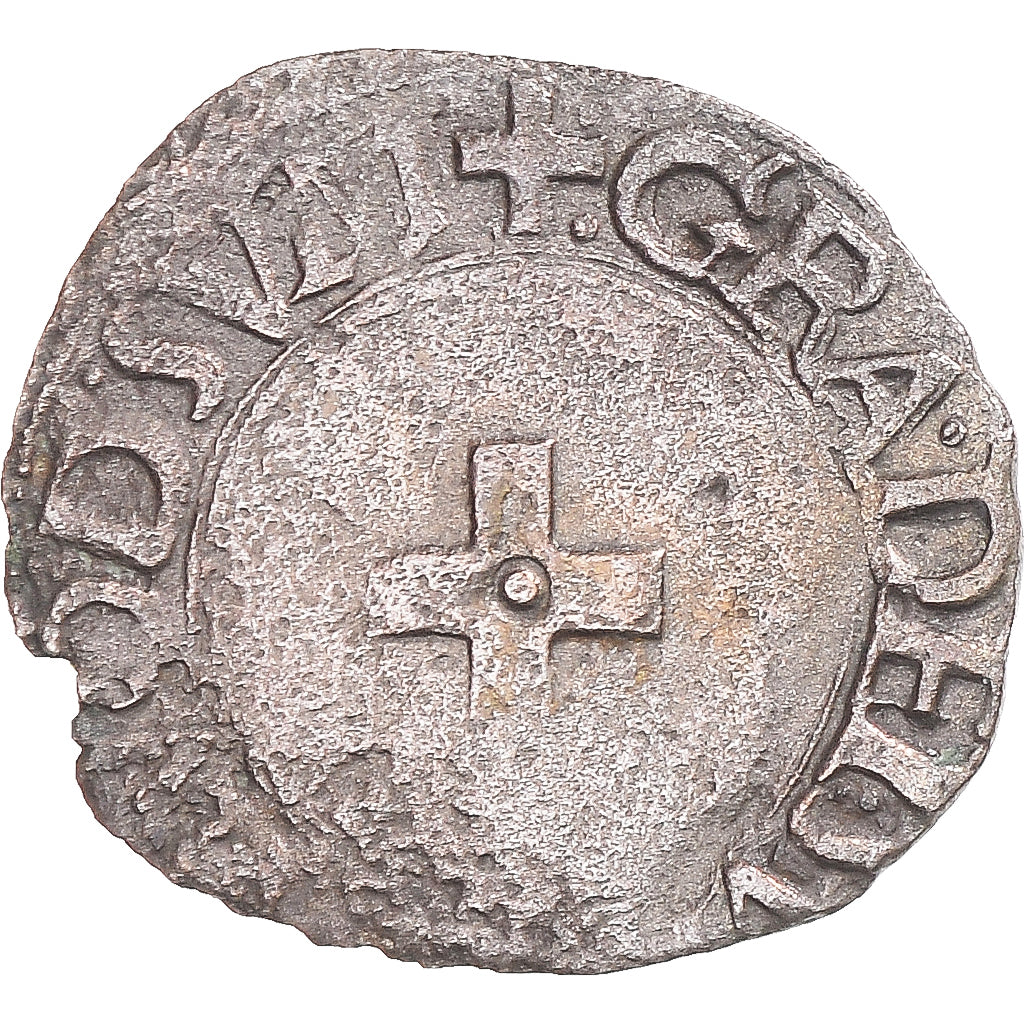 Moneta, Francja, Henri d'Albret, Liard, après 1541, EF(40-45), Bilon