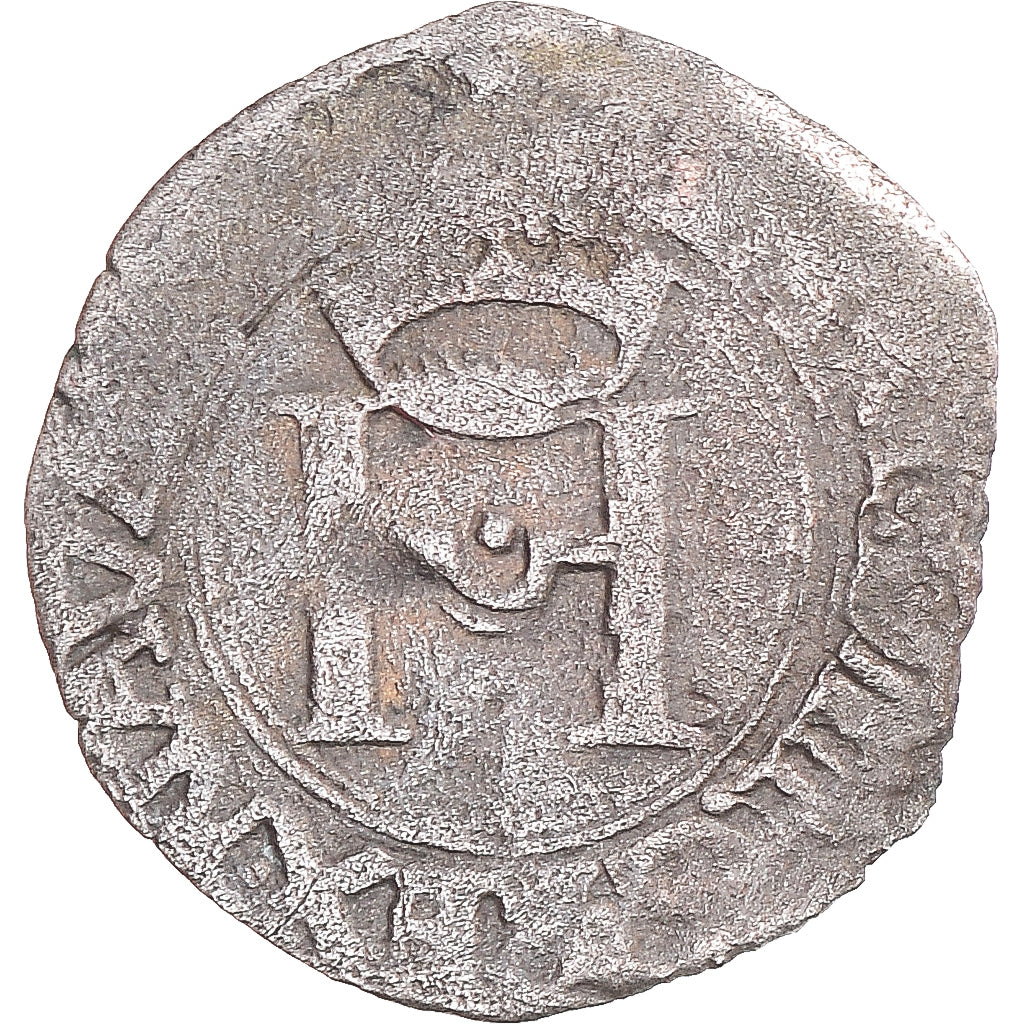 Monnaie, France, Henri d'Albret, Liard, après 1541, TB+, Billon, Boudeau:584