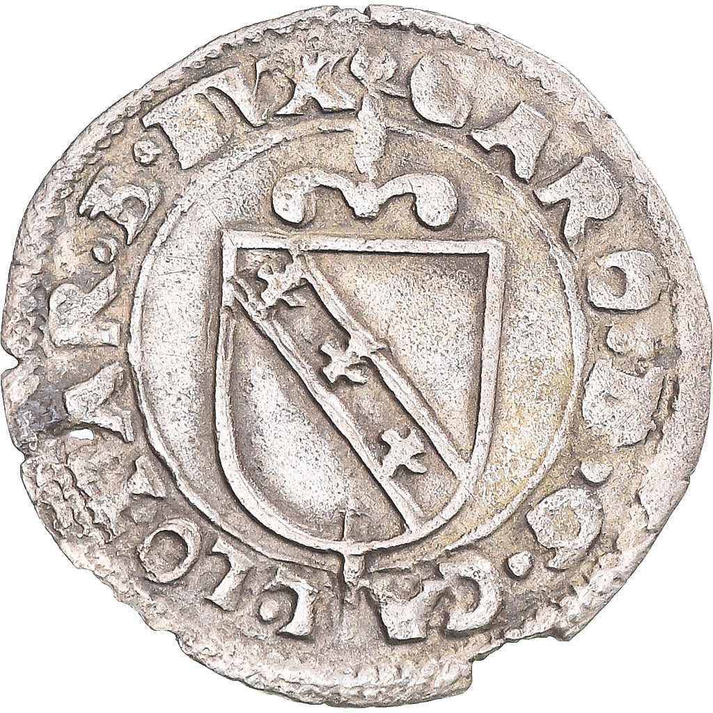 Moneta, Francja, LORRAINE, Charles III, 1/2 sol carolus, ca. 1575-1581, Nancy