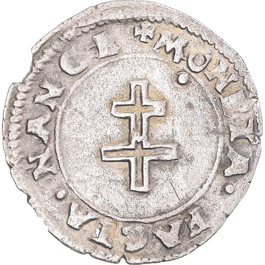 Moneta, Francja, LORRAINE, Charles III, 1/2 sol carolus, ca. 1575-1581, Nancy