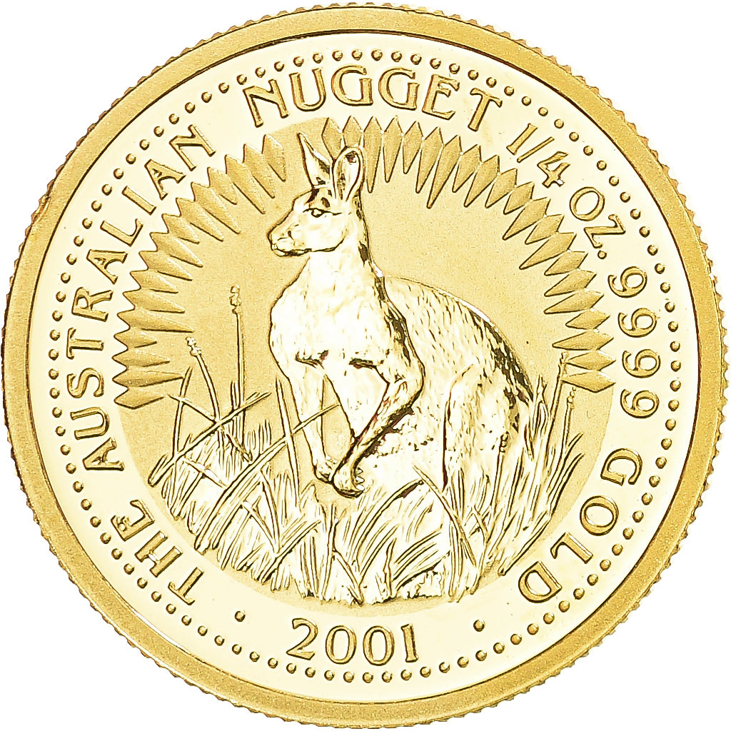 Munten, Australië, Elizabeth II, Australian Nugget, 25 Dollars, 2001, Perth