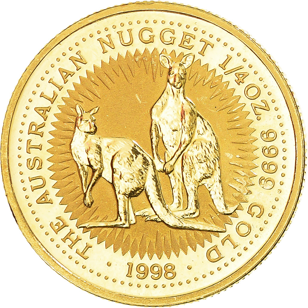 Moneta, Australia, Elizabeth II, Australian Nugget, 25 Dollars, 1998, Perth