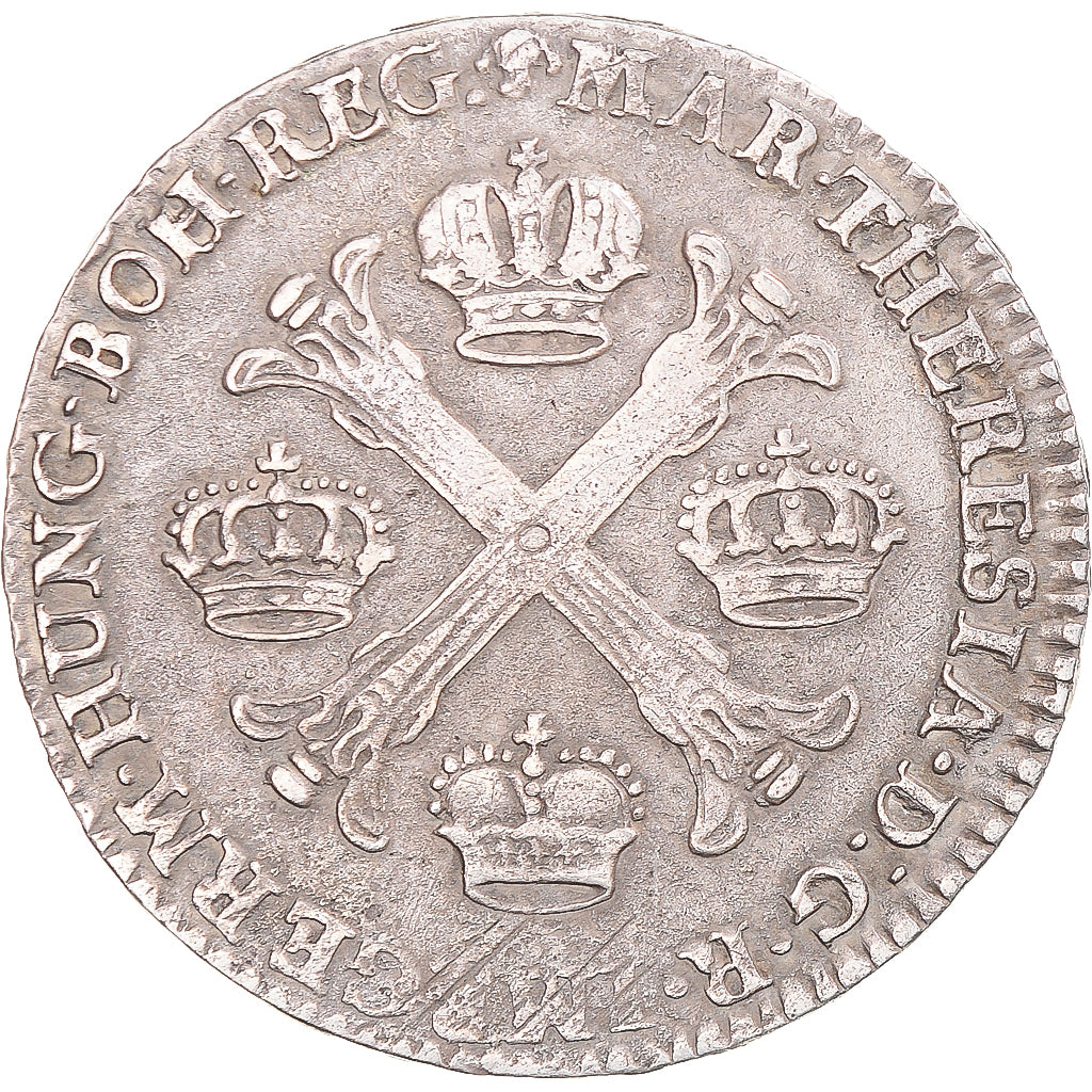 Monnaie, Pays-Bas autrichiens, Maria Theresa, 1/2 Kronenthaler, 1767, Bruxelles