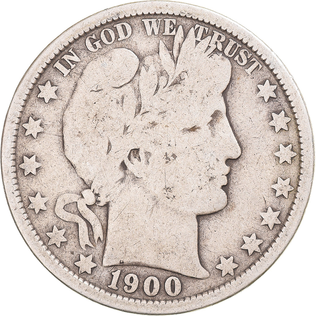 Coin, United States, Barber Half Dollar, 1900, U.S. Mint, New Orleans