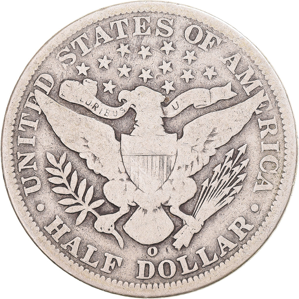 Coin, United States, Barber Half Dollar, 1900, U.S. Mint, New Orleans