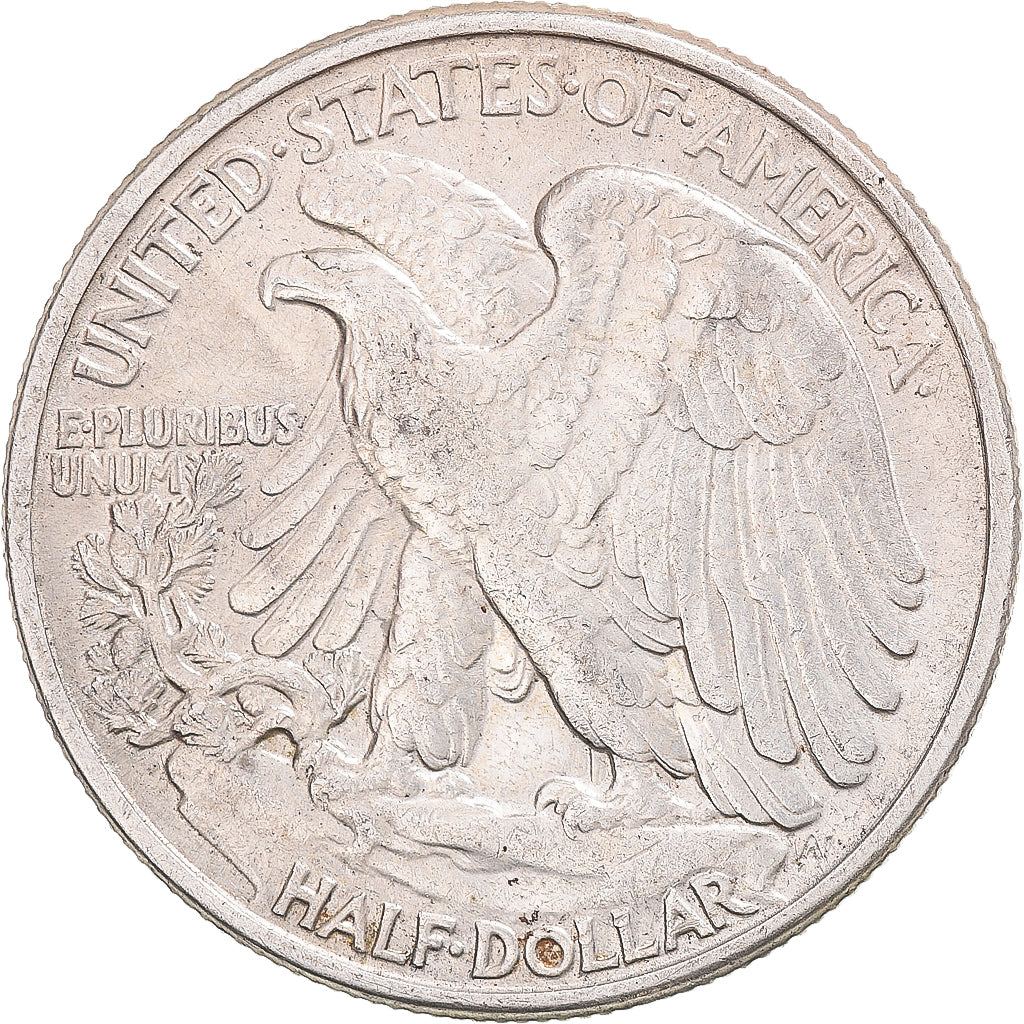 Coin, United States, Walking Liberty Half Dollar, 1942, U.S. Mint, Philadelphia