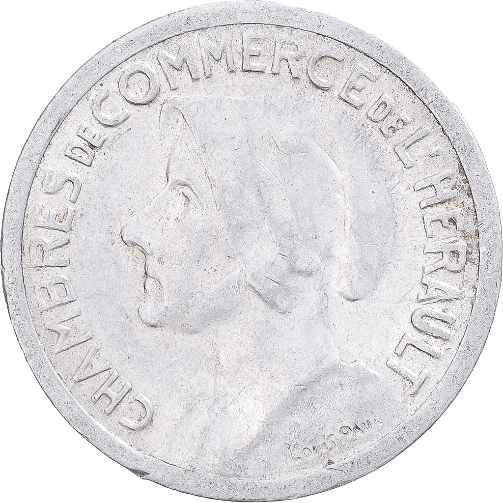 Moneta, Francia, Chambre de commerce de l'Hérault, 25 Centimes, 1921-1924, BB+
