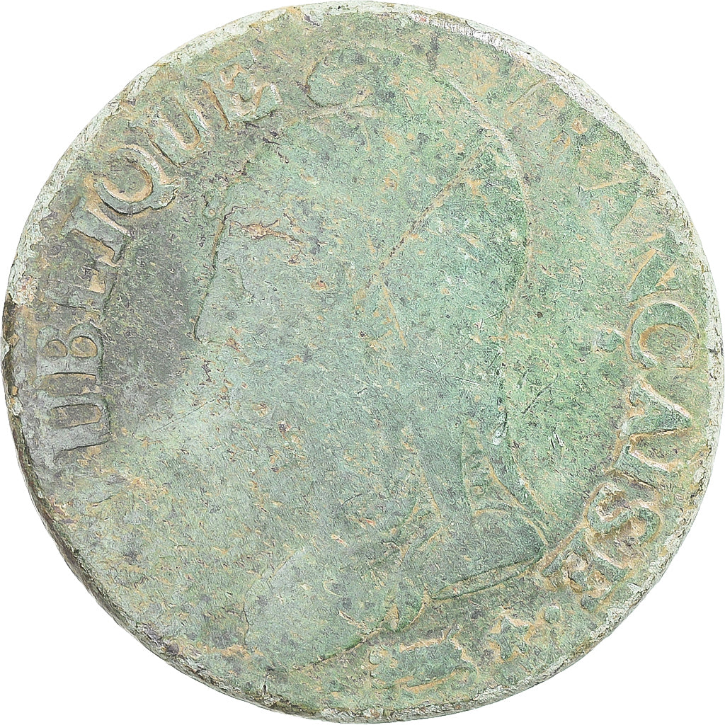Monnaie, France, Dupré, 5 Centimes, AN 8/5, Metz, TB, Cuivre, Gadoury:126a