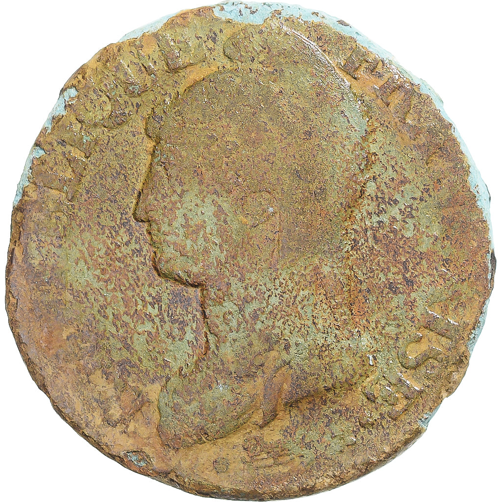 Munten, Frankrijk, Dupré, 5 Centimes, Metz, ZG, Koper, Gadoury:126/126a