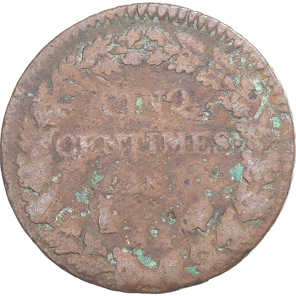 Coin, France, Dupré, 5 Centimes, Metz, VG(8-10), Copper, Gadoury:126/126a