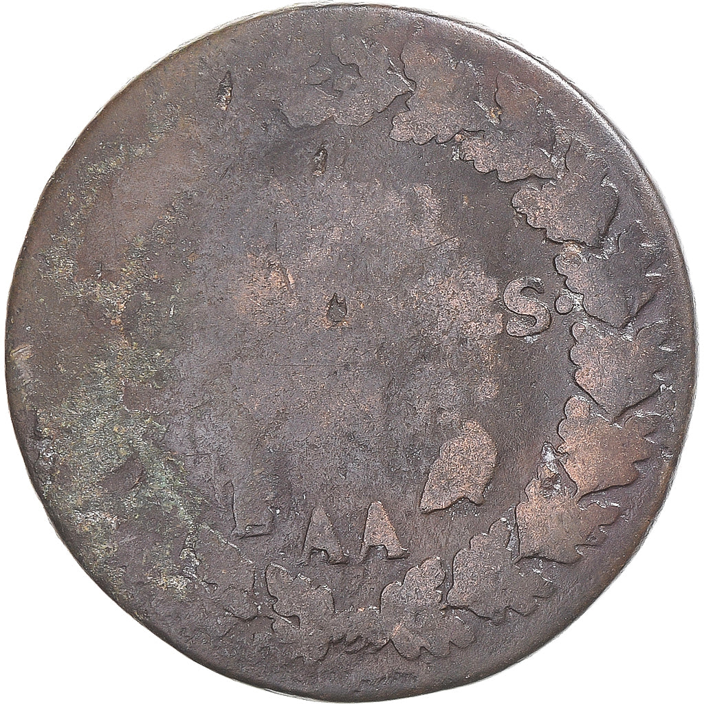 Munten, Frankrijk, Dupré, 5 Centimes, Metz, ZG+, Koper, Gadoury:126/126a