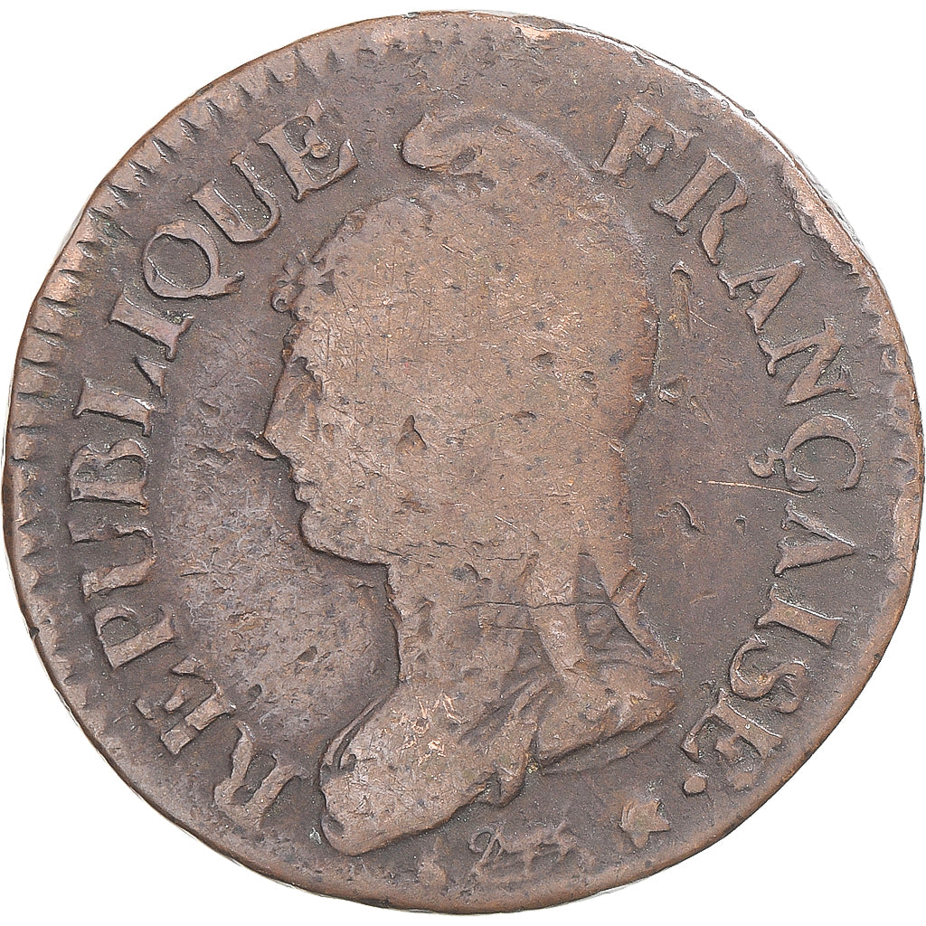 Moneta, Francja, Dupré, 5 Centimes, Metz, VF(20-25), Miedź, Gadoury:126/126a