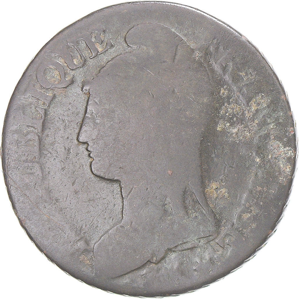 Monnaie, France, Dupré, 5 Centimes, AN 8, Metz, TB, Cuivre, Gadoury:126a