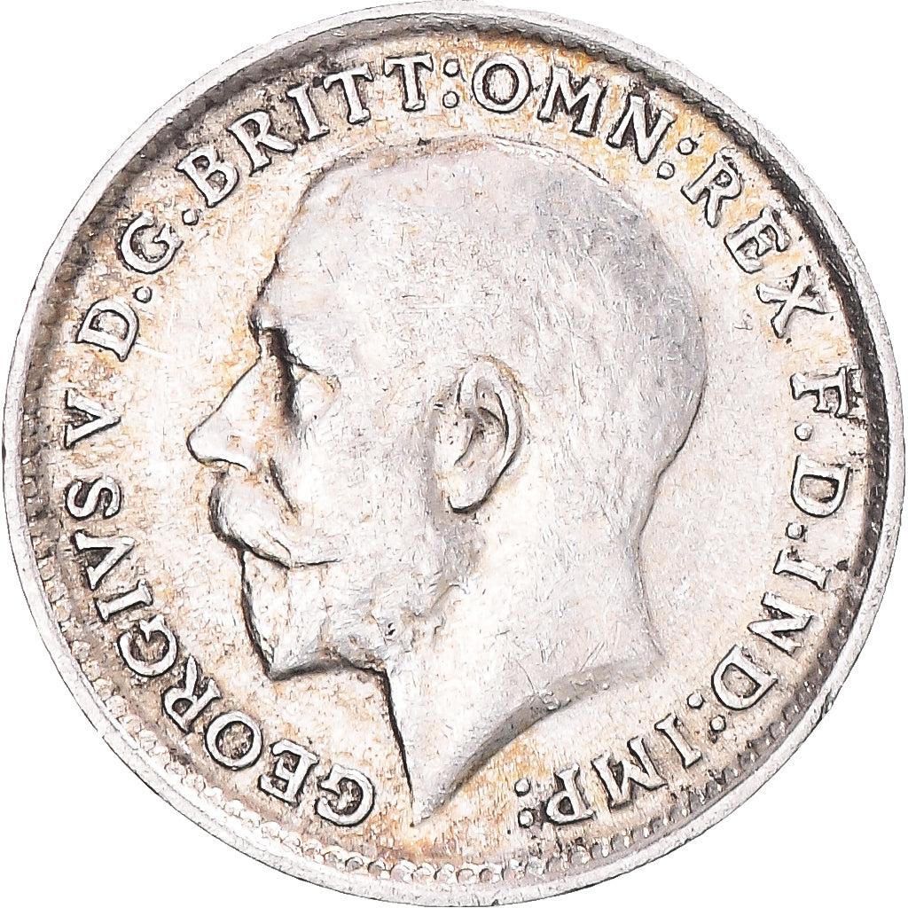 Coin, United Kingdom, George V, 3 Pence, 1912, London, AU(50-53), Silver