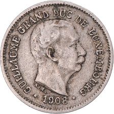 Moeda, Luxemburgo, William IV, 5 Centimes, 1908, EF(40-45), Cobre-níquel