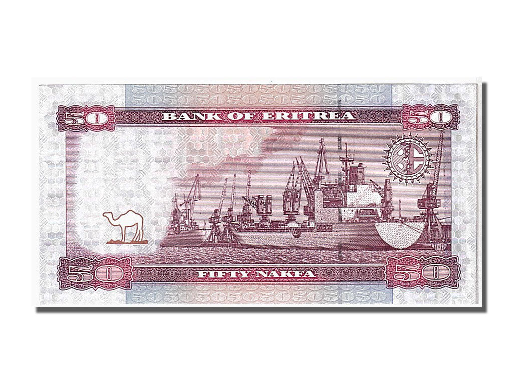 Geldschein, Eritrea, 50 Nakfa, 2004, KM:7, UNZ