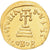 Moeda, Constans II, Solidus, 651-654, Constantinople, AU(50-53), Dourado
