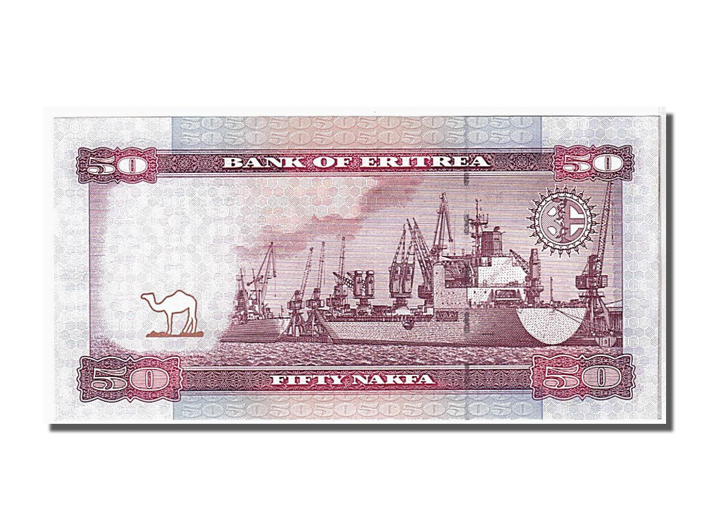 Banknot, Erytrea, 50 Nakfa, 2004, KM:7, UNC(65-70)