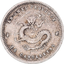Coin, China, ANHWEI PROVINCE, Guangxu, 3.6 candareens, 1875-1908, VF(30-35)